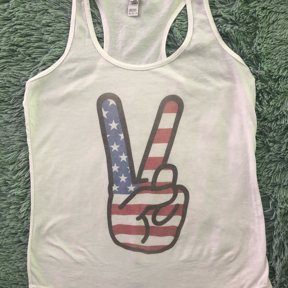 NEW!!! Peace America!!! Tank ✌🏼🇺🇸